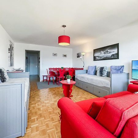Pied-A-Terre In Crans-Montana, Pool And View - Swiss Alps公寓 外观 照片