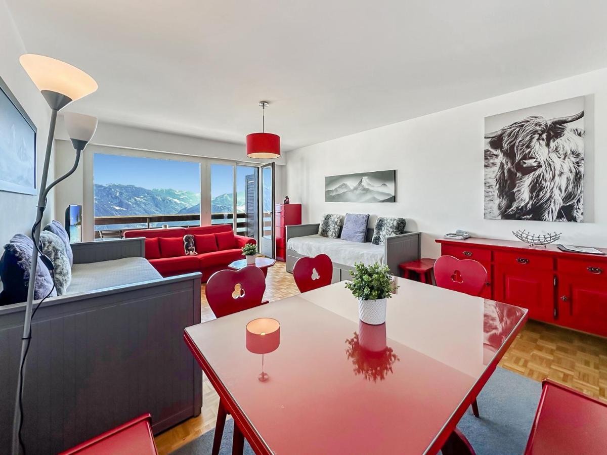 Pied-A-Terre In Crans-Montana, Pool And View - Swiss Alps公寓 外观 照片